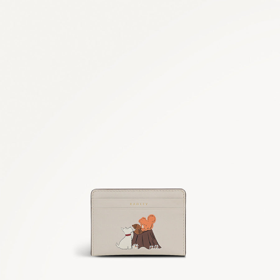 Autumn Leaves Small Card Holder in Snow - 112051