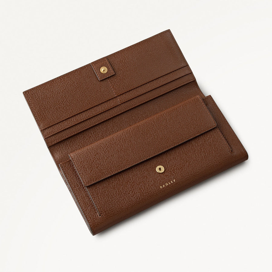Picton Place Large Flapover Wallet in Chocolate - 112052