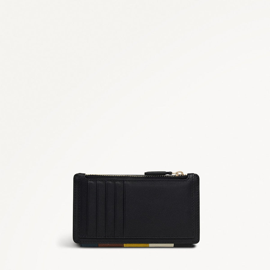 Coin Street Patchwork Medium Ziptop Wallet in Ochre - 112056