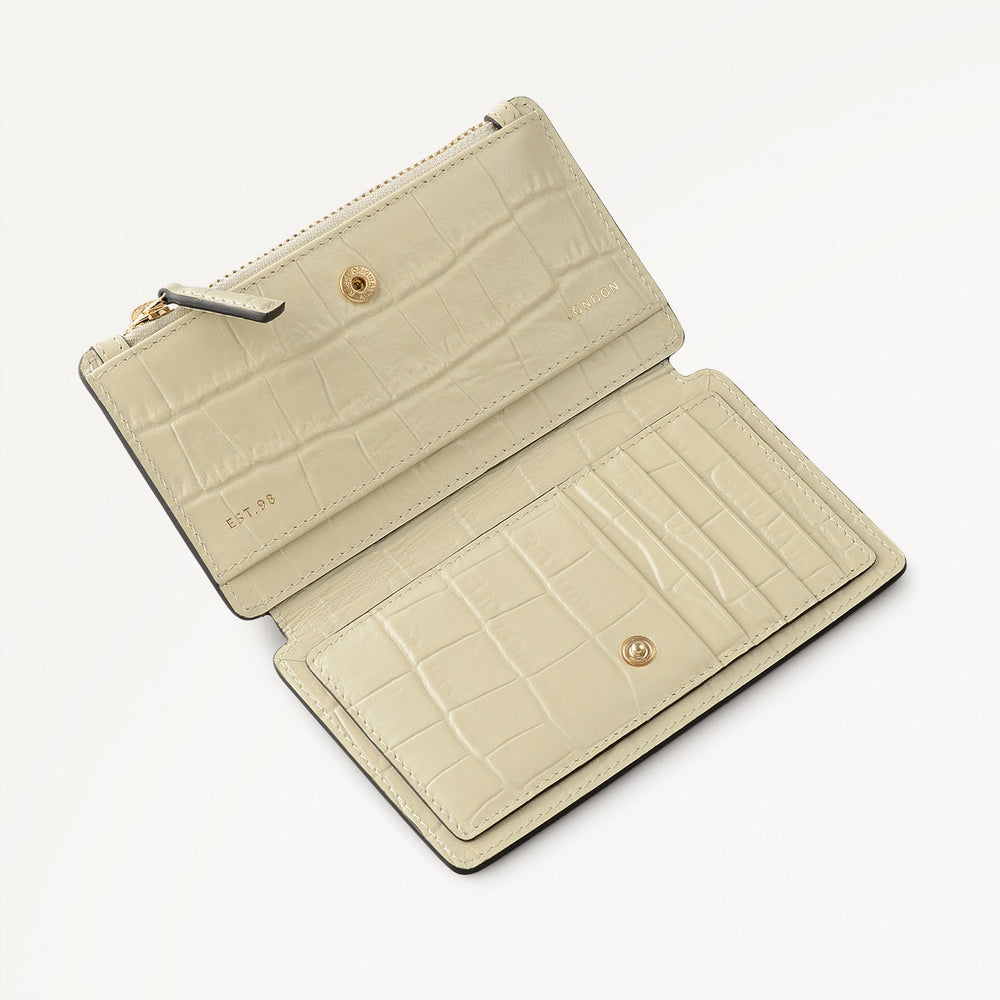 Coin Street Patchwork Medium Ziptop Wallet in Black - 112058