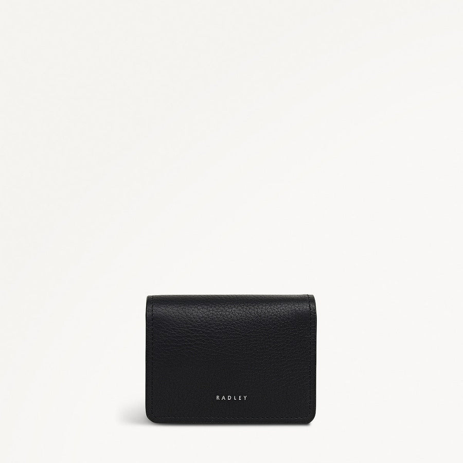 Chester Row Leather Small Card Holder in Black - 112064
