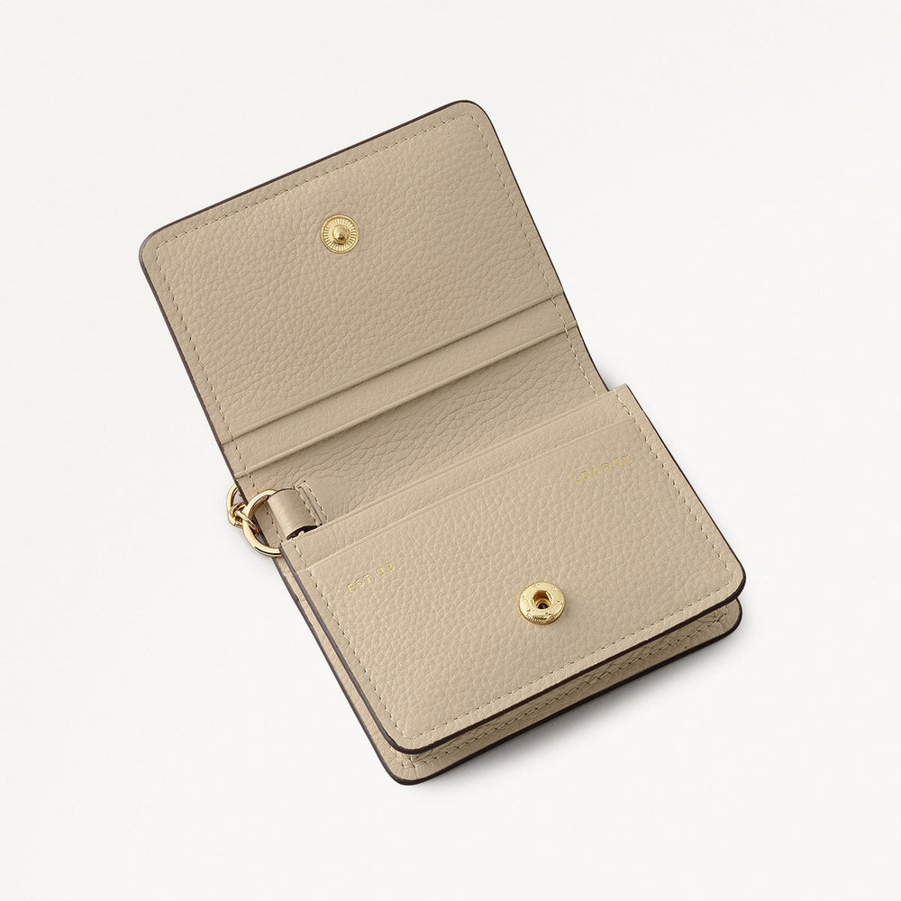 Chester Row Leather Small Card Holder in Chocolate - 112065