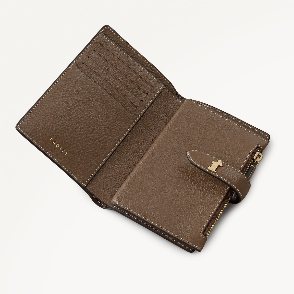 Willis Street Leather Medium Bifold Wallet in Coffee - 112071
