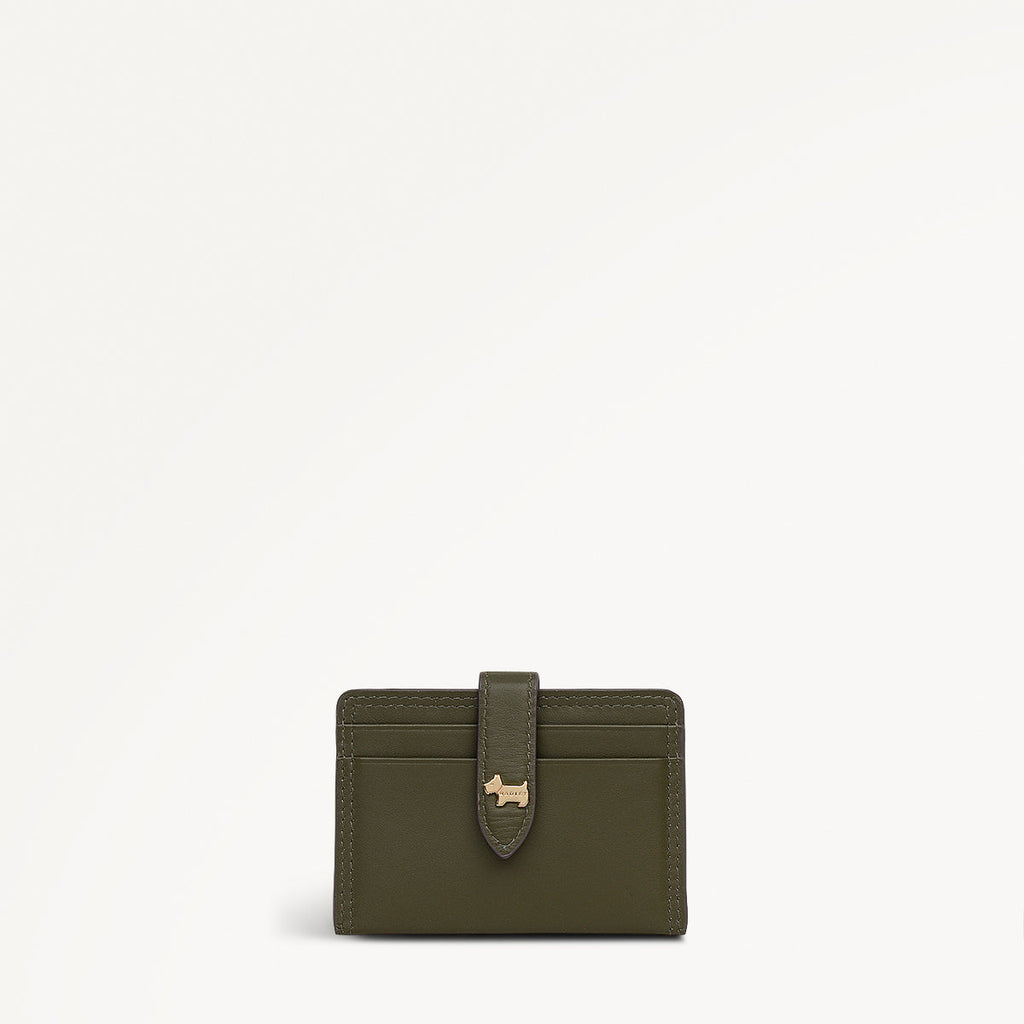 Willis Street Leather Small Card Holder in Pine Needle - 112075