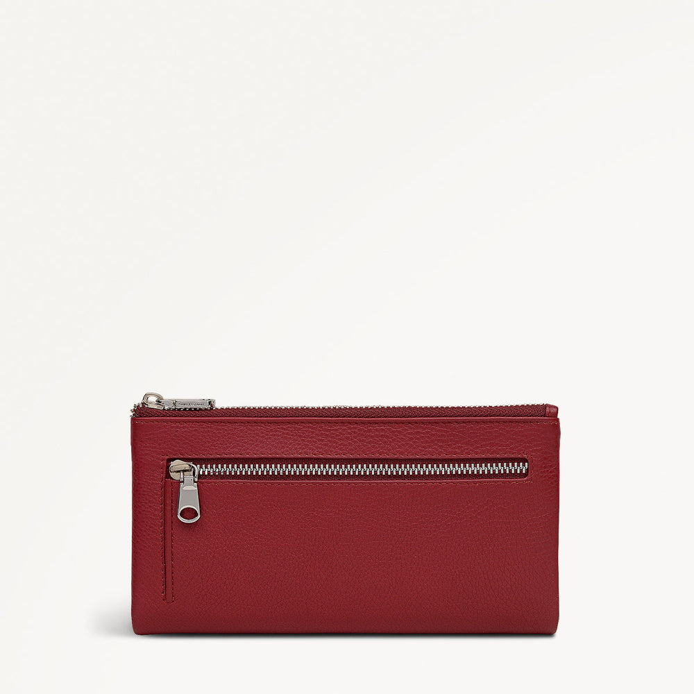Mallow Street Leather Large Bifold Wallet in Carmine - 112076