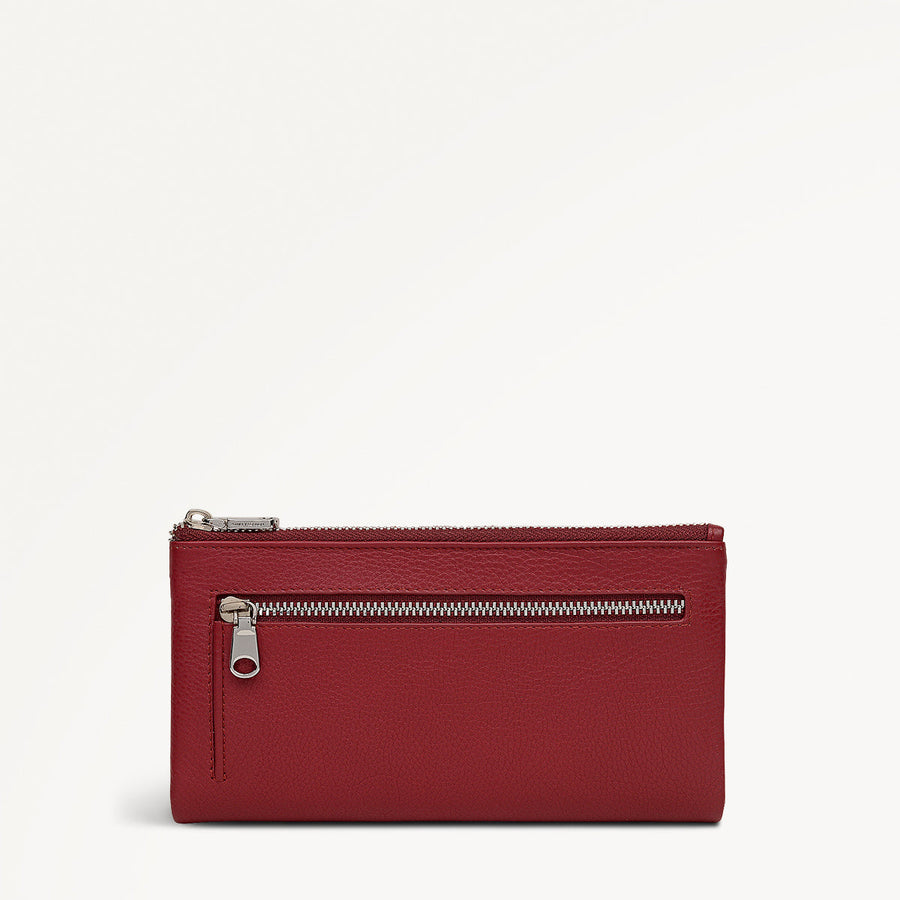 Mallow Street Leather Large Bifold Wallet in Carmine - 112076