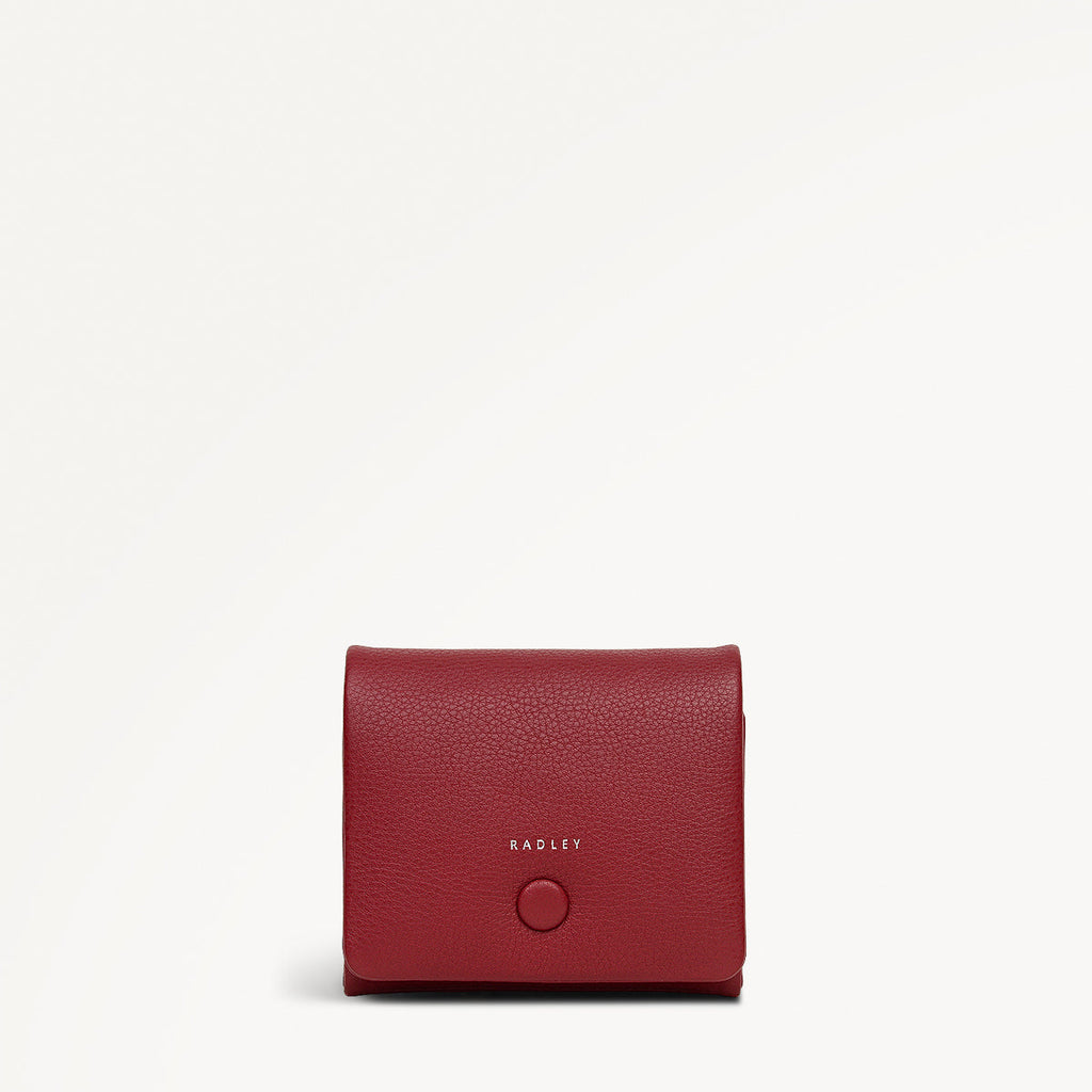 Mallow Street Leather Medium Folded Wallet in Carmine - 112077