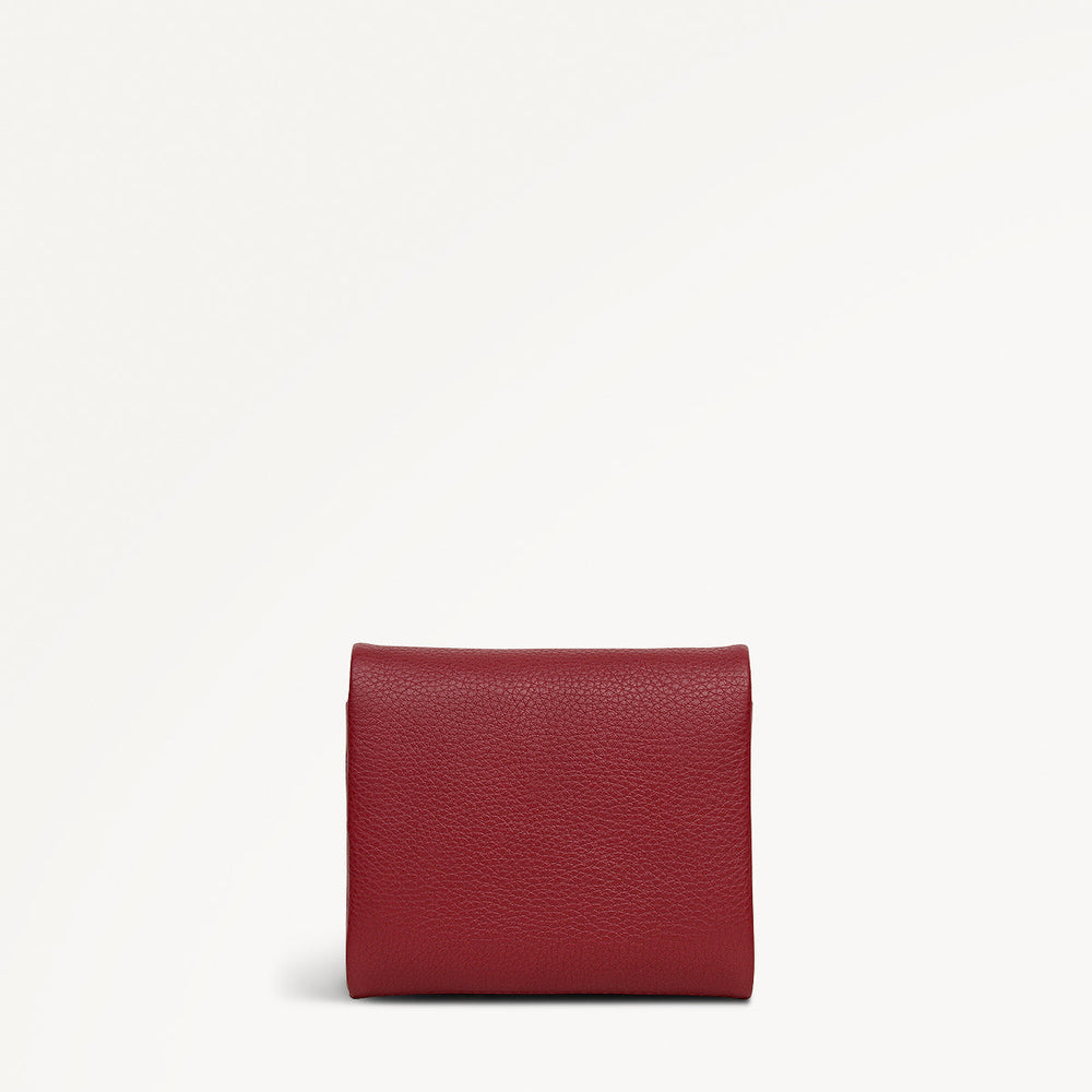 Mallow Street Leather Medium Folded Wallet in Carmine - 112077