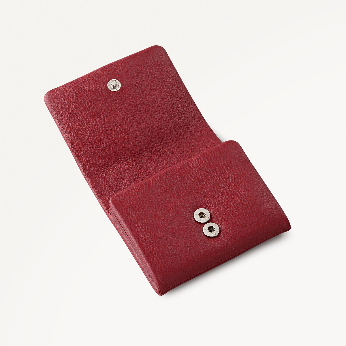 Mallow Street Leather Medium Folded Wallet in Carmine - 112077