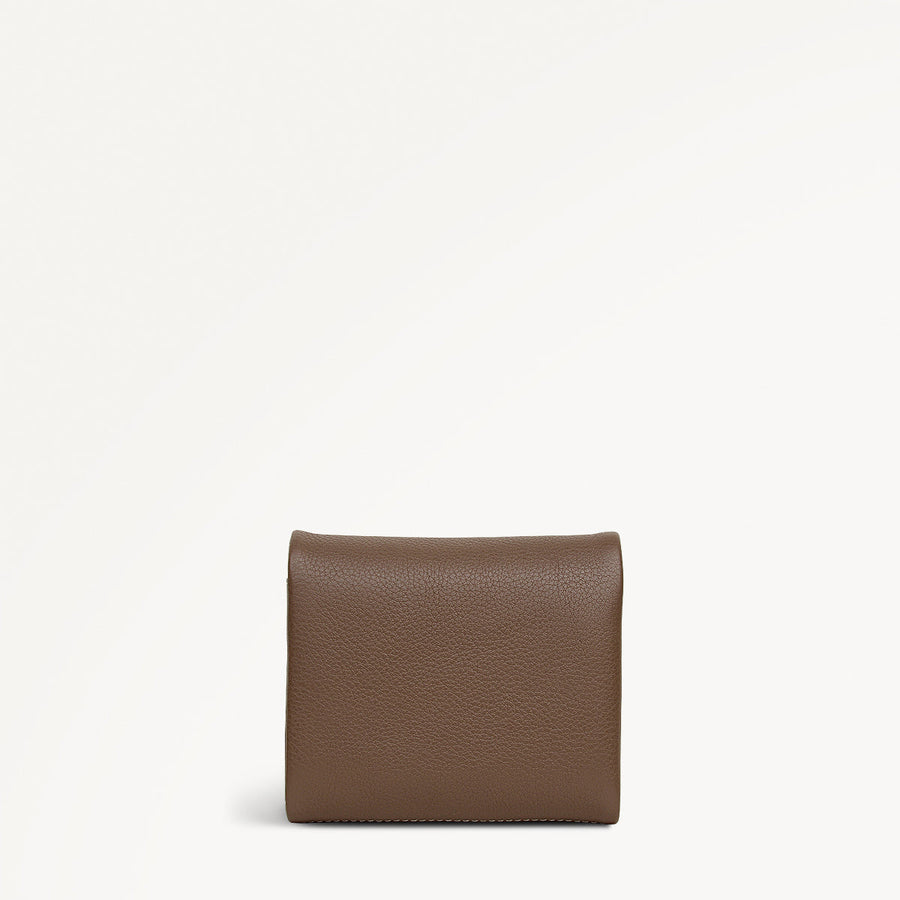 Mallow Street Leather Medium Folded Wallet in Coffee - 112078