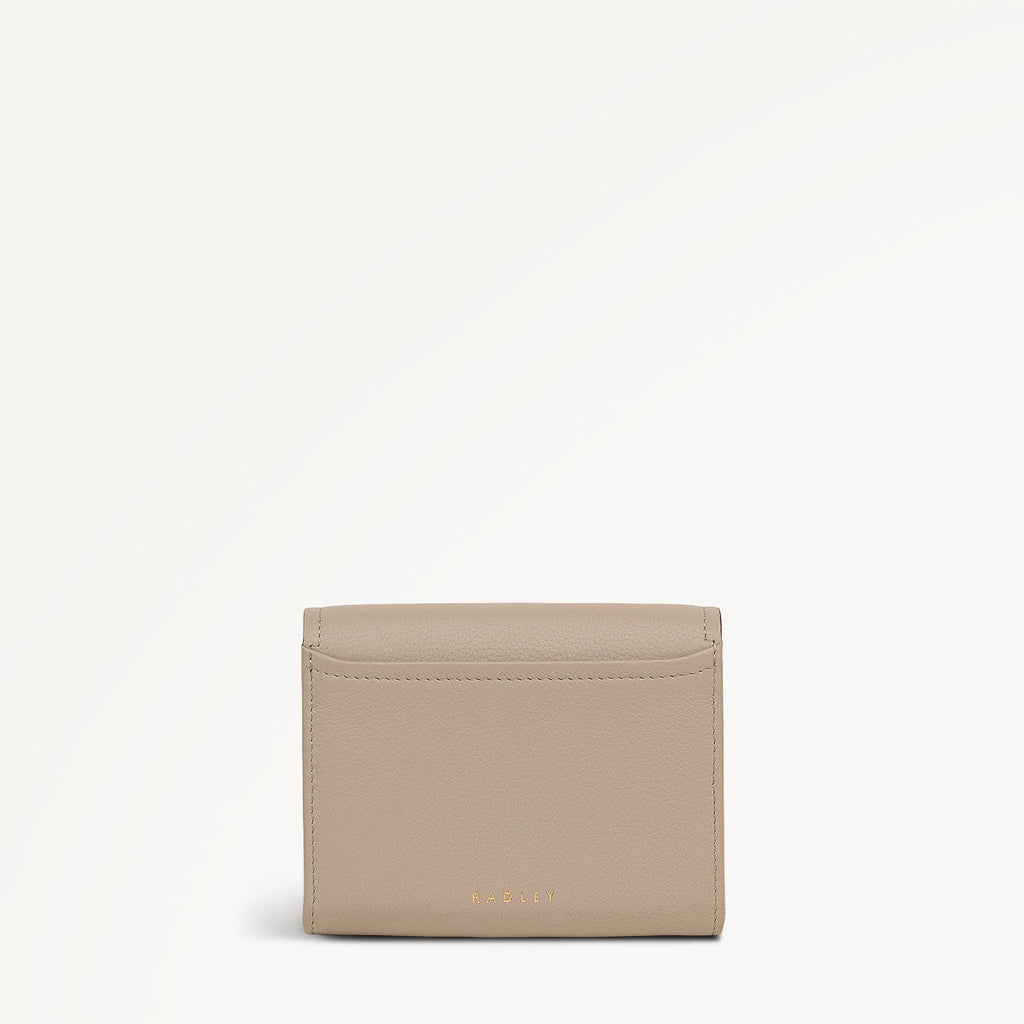 Bathurst Mews Leather Medium Flapover Wallet in Porcini - 112079