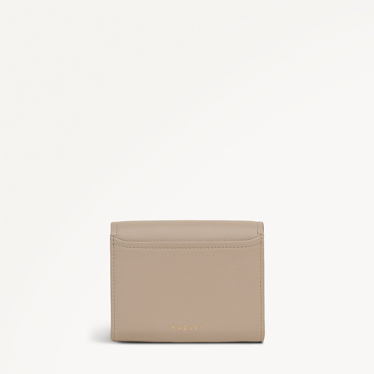 Bathurst Mews Leather Medium Flapover Wallet in Porcini - 112079