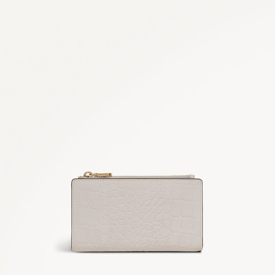 Coin Street - Faux Croc Medium Ziptop Purse - RSE14802