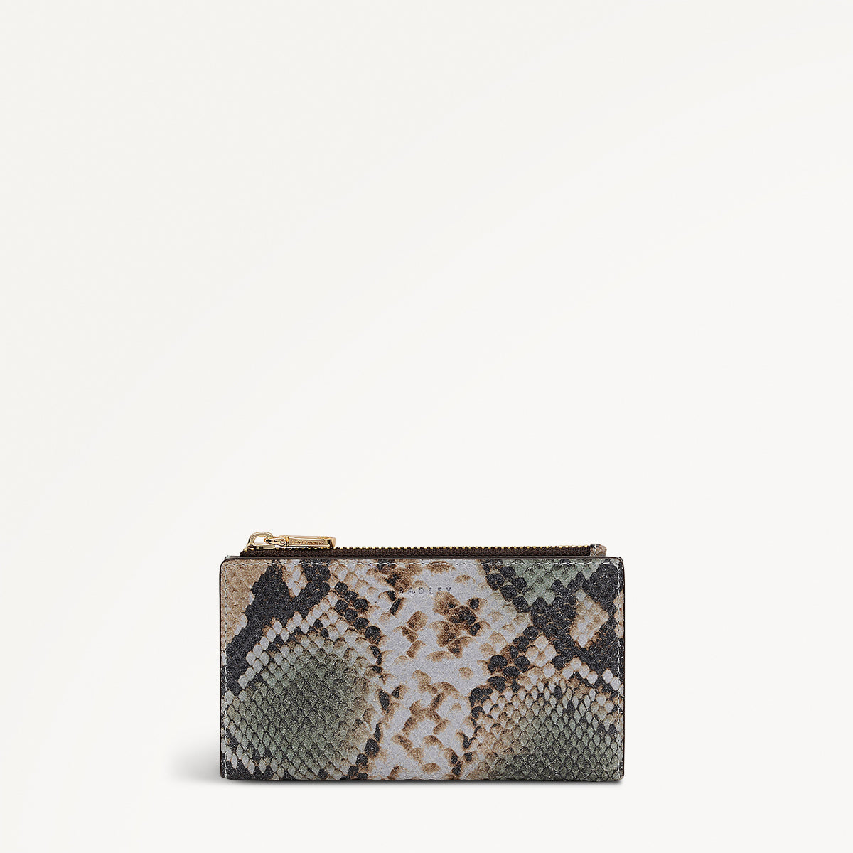 Coin Street - Faux Snake Medium Ziptop Purse - RSE14902