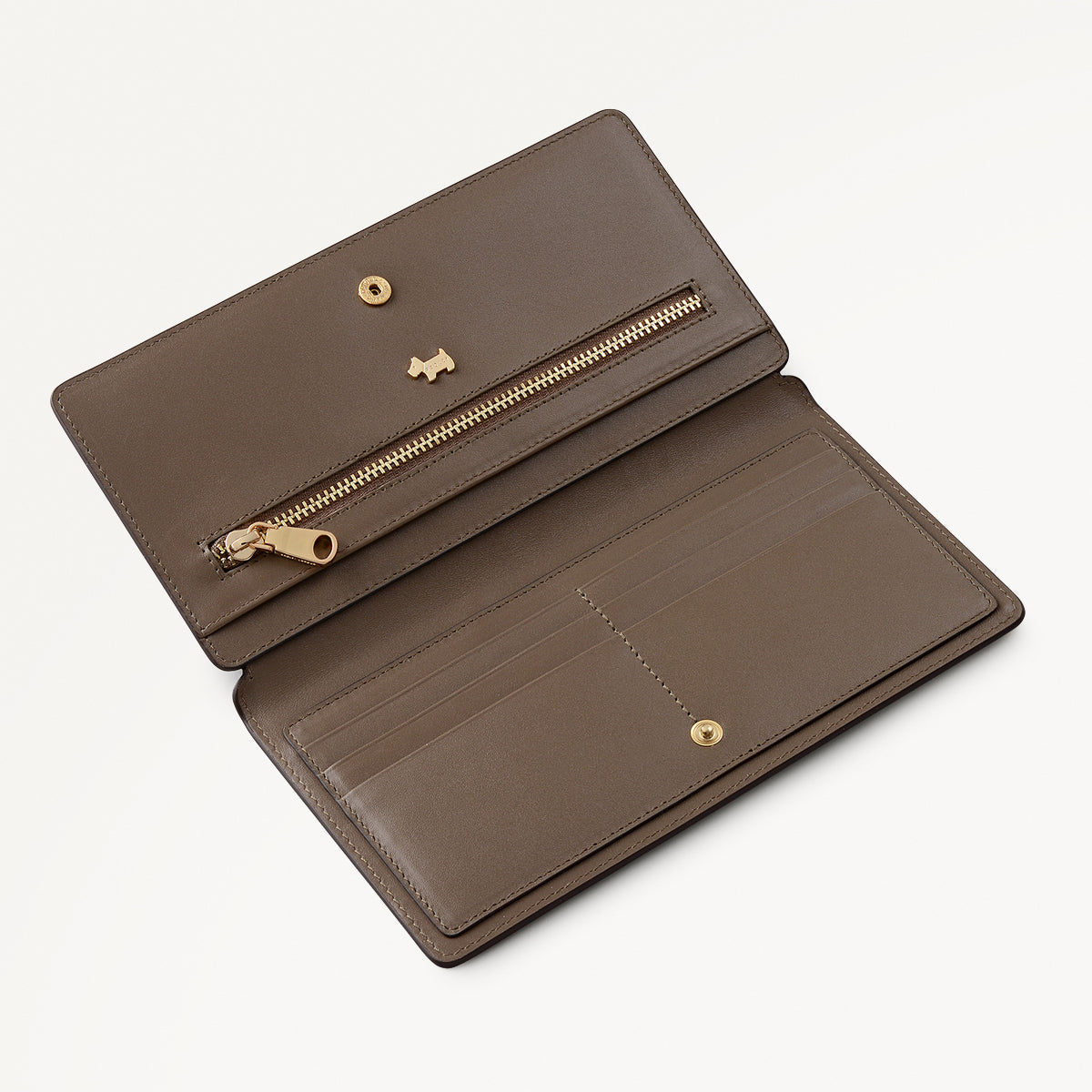 Coin Street Leather Large Bifold Wallet in Coffee - 112102