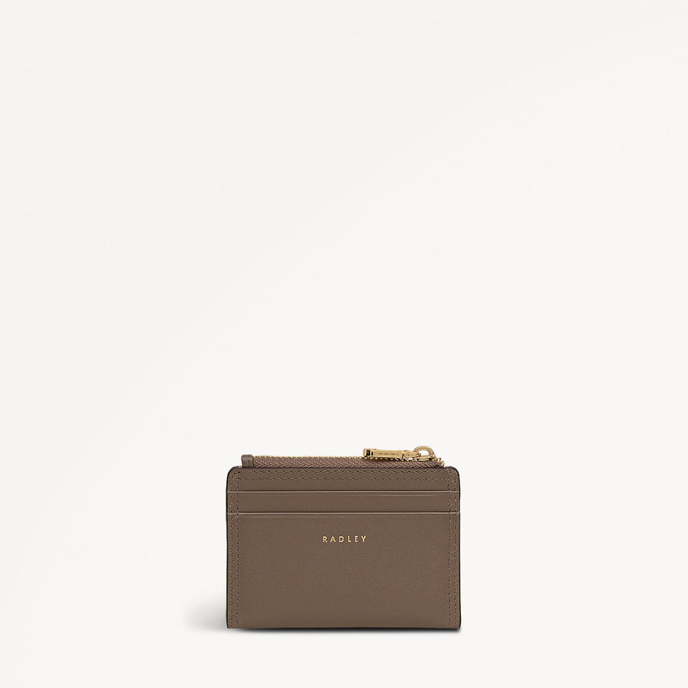 Coin Street Leather Small Coin Purse in Coffee - 112104