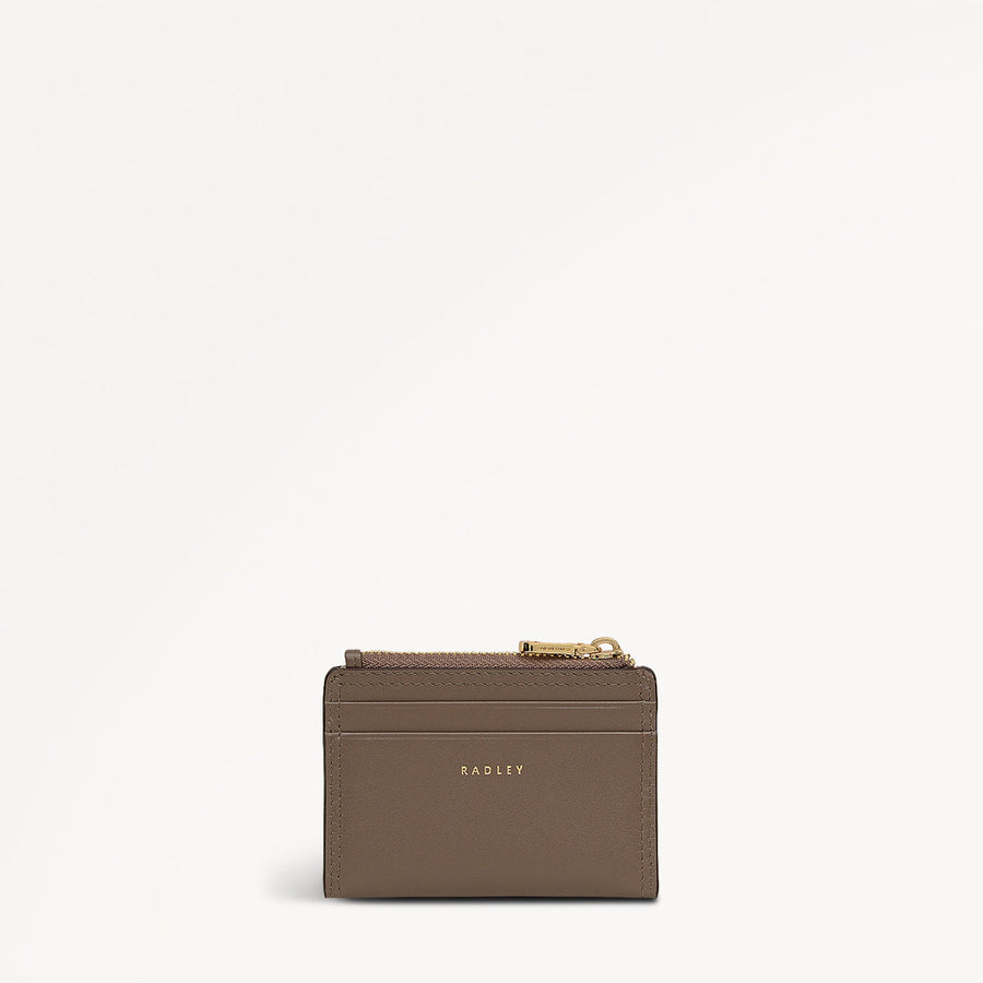 Coin Street Leather Small Coin Purse in Coffee - 112104