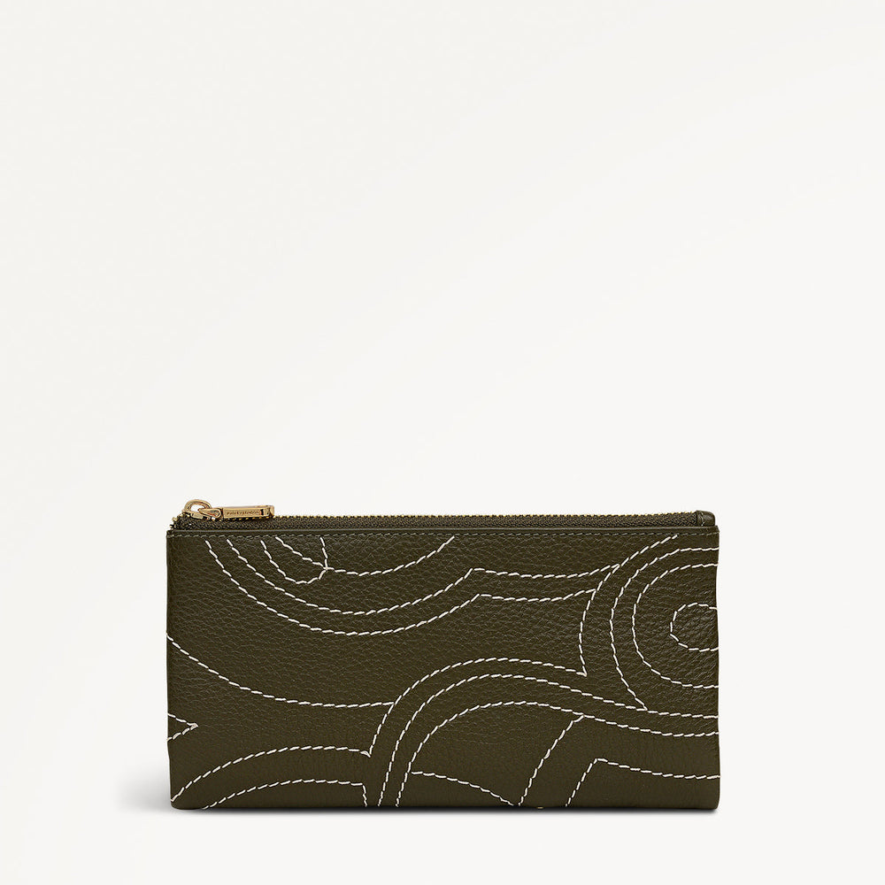 Mallow Street Leather Large Bifold Wallet in Pine Needle - 112105