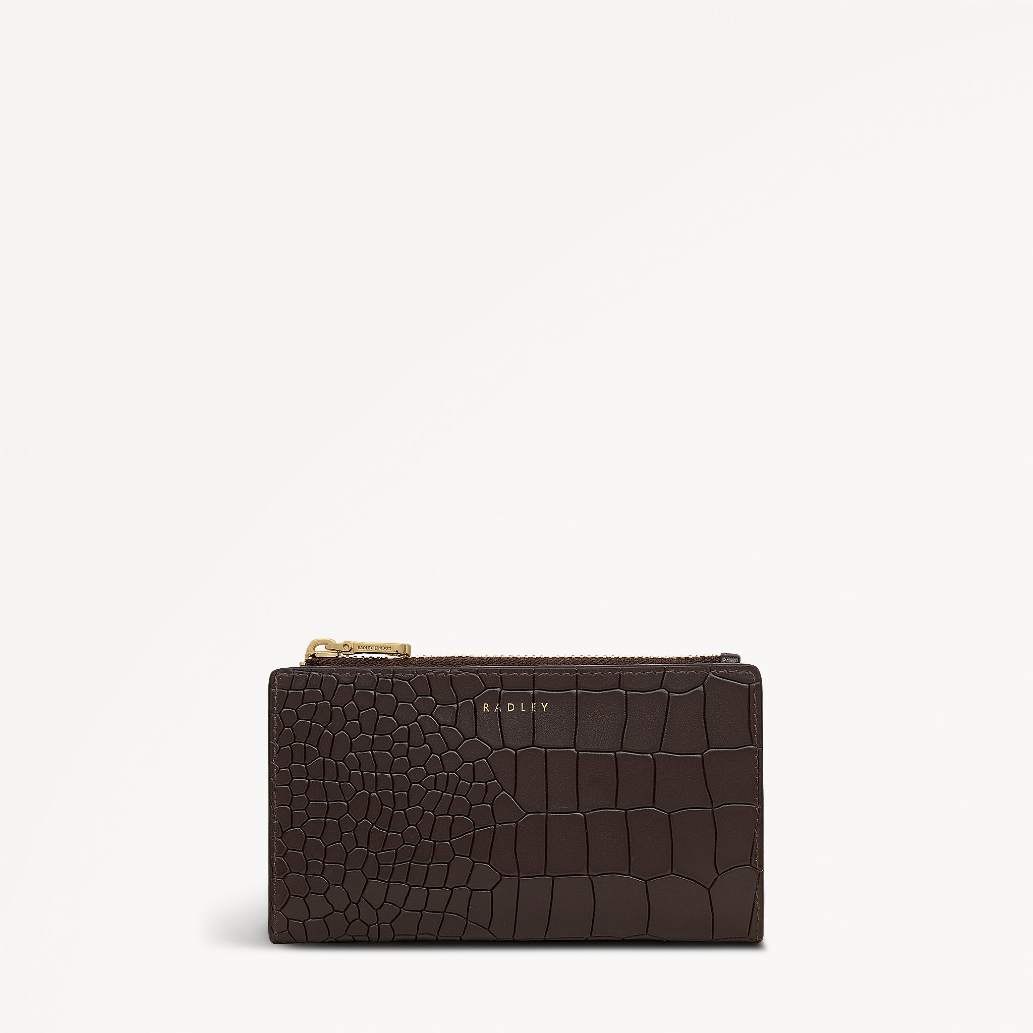 Coin Street - Faux Croc Medium Ziptop Purse - RSE15002