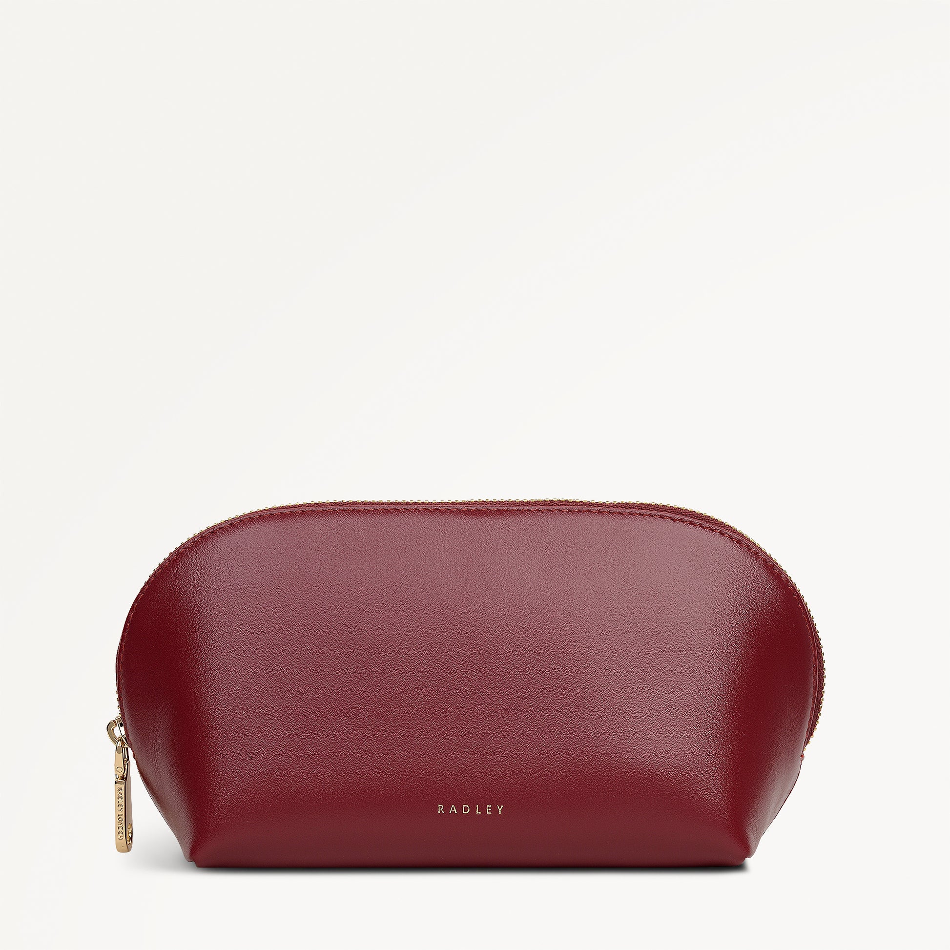 Commute Street Leather Medium  Cosmetic Pouch in Carmine - 112117