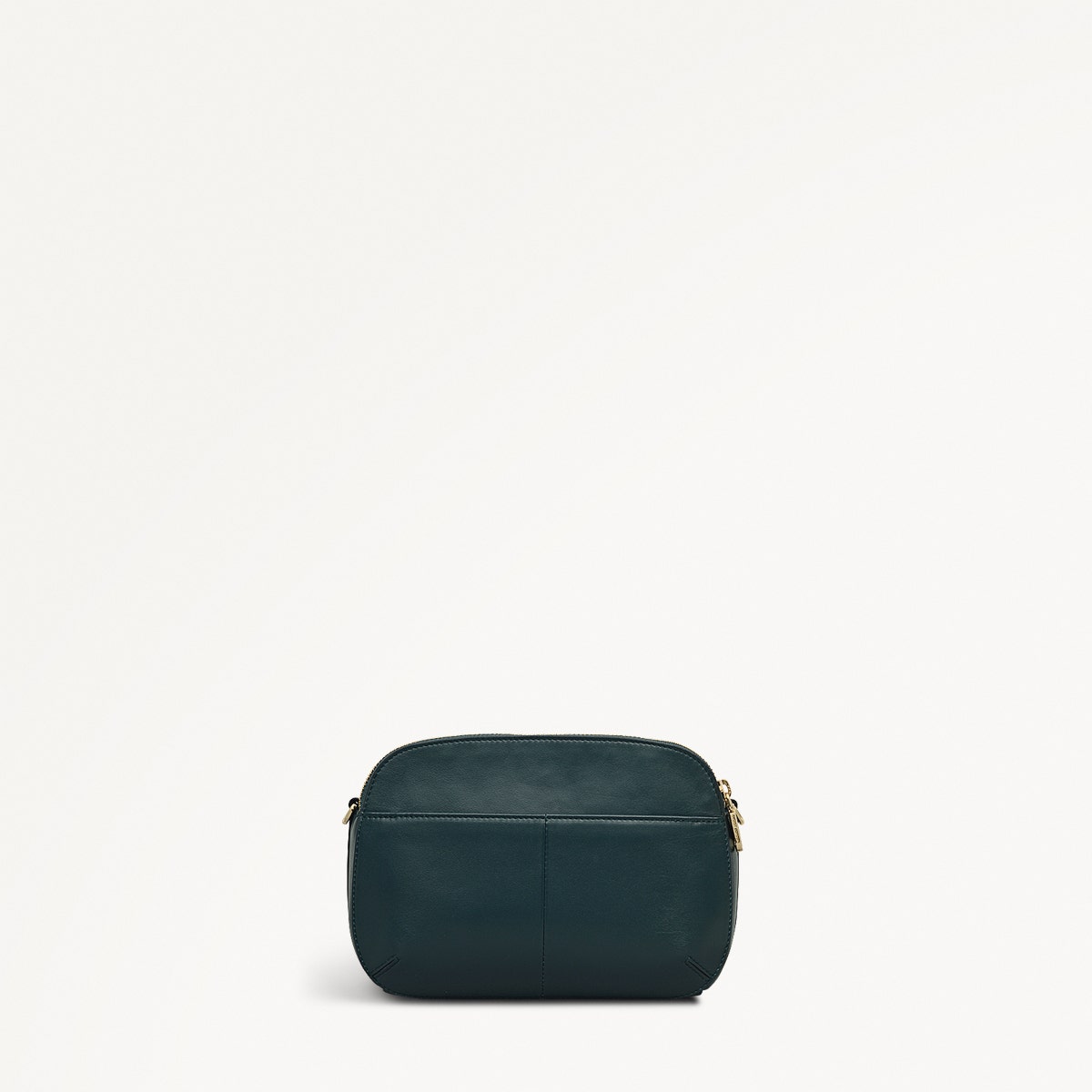 Dukes Place Leather Medium Ziptop Cross Body Bag in Teal - 112122