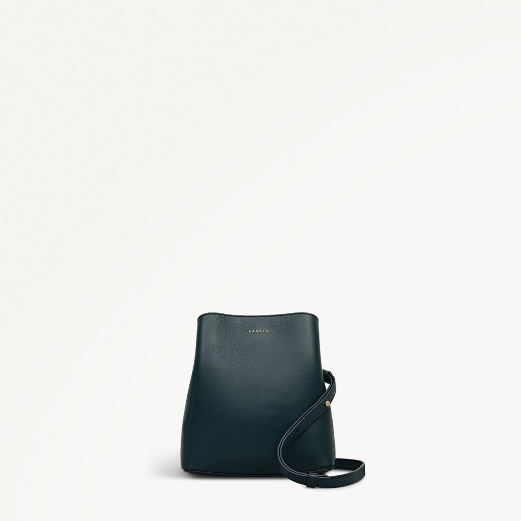 Dukes Place Leather Small Compartment Cross Body Bag in Teal - 112123