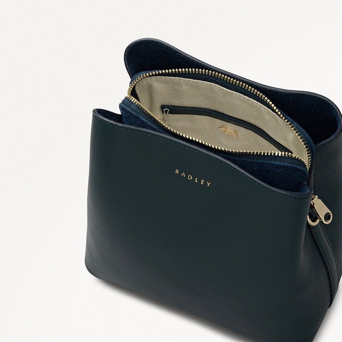 Dukes Place Leather Small Compartment Cross Body Bag in Teal - 112123