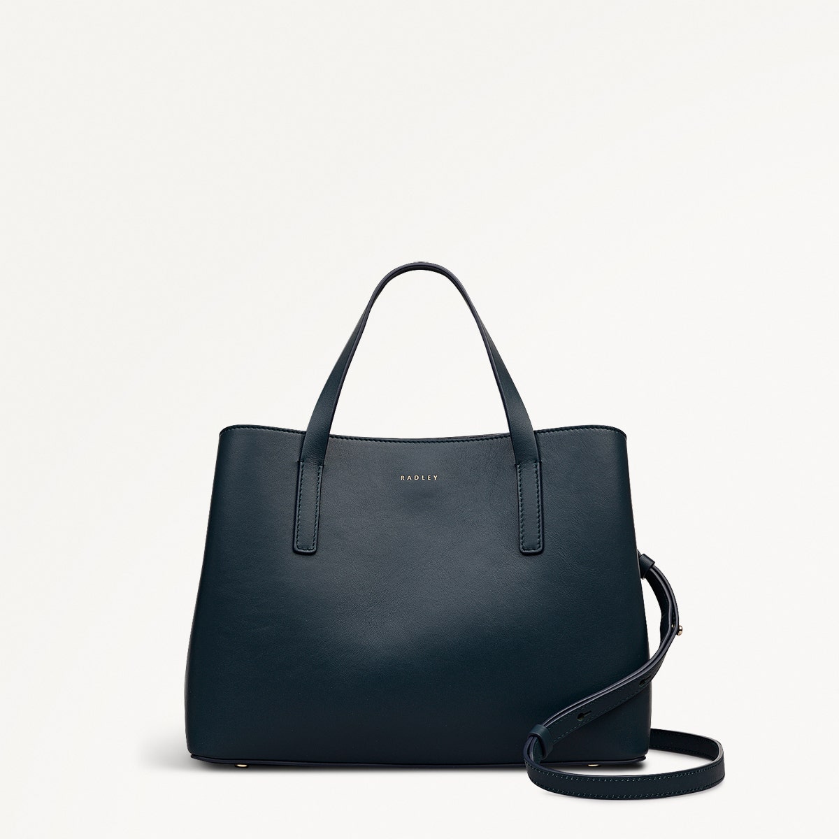 Dukes Place Leather Medium Ziptop Grab Bag