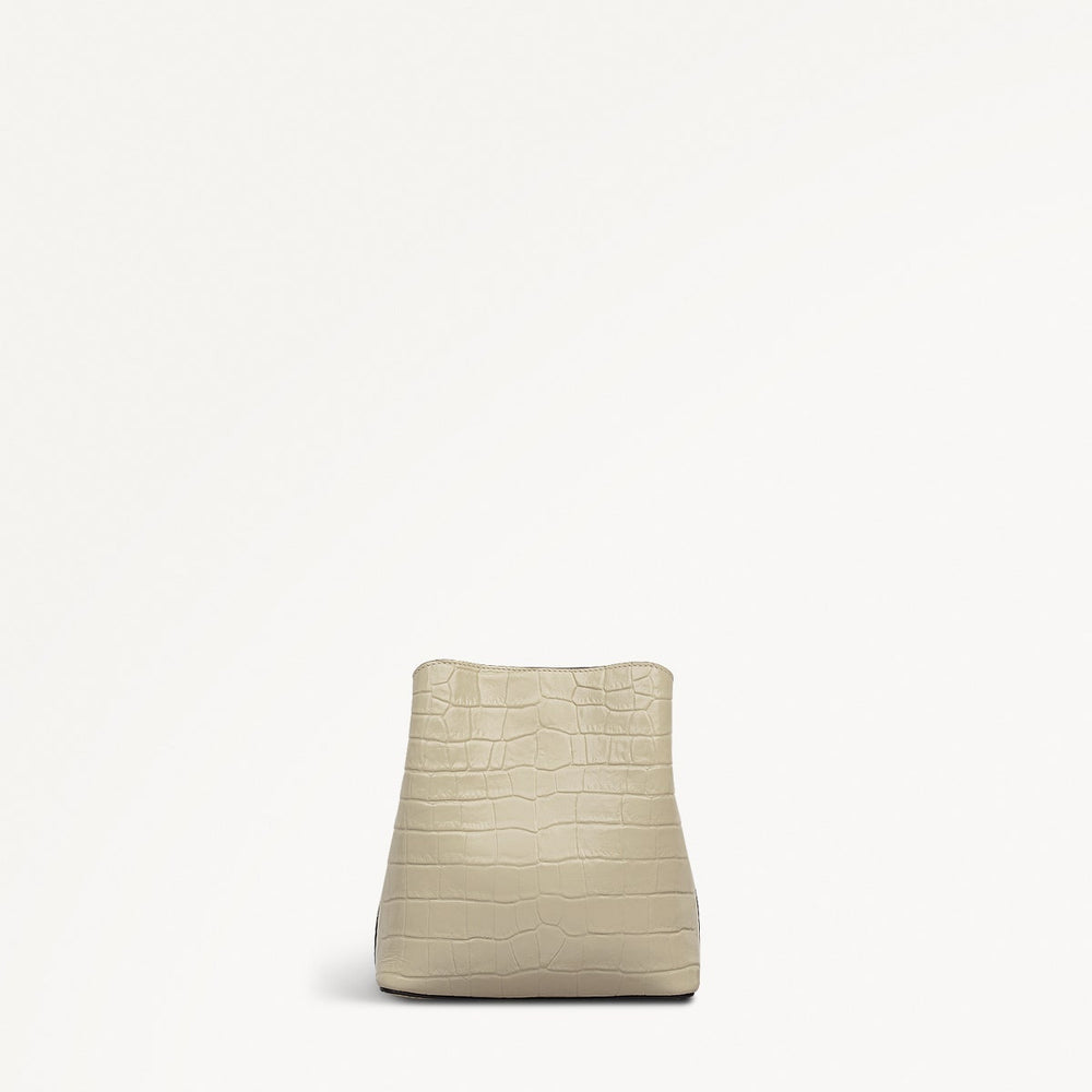 Dukes Place Leather Small Compartment Cross Body Bag in Snow - 112127