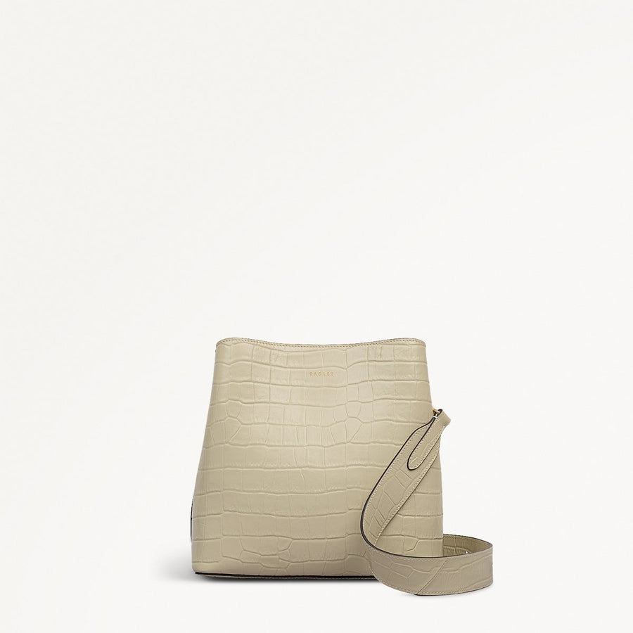 Dukes Place - Faux Croc Medium Compartment Cross Body Bag - RHE11802