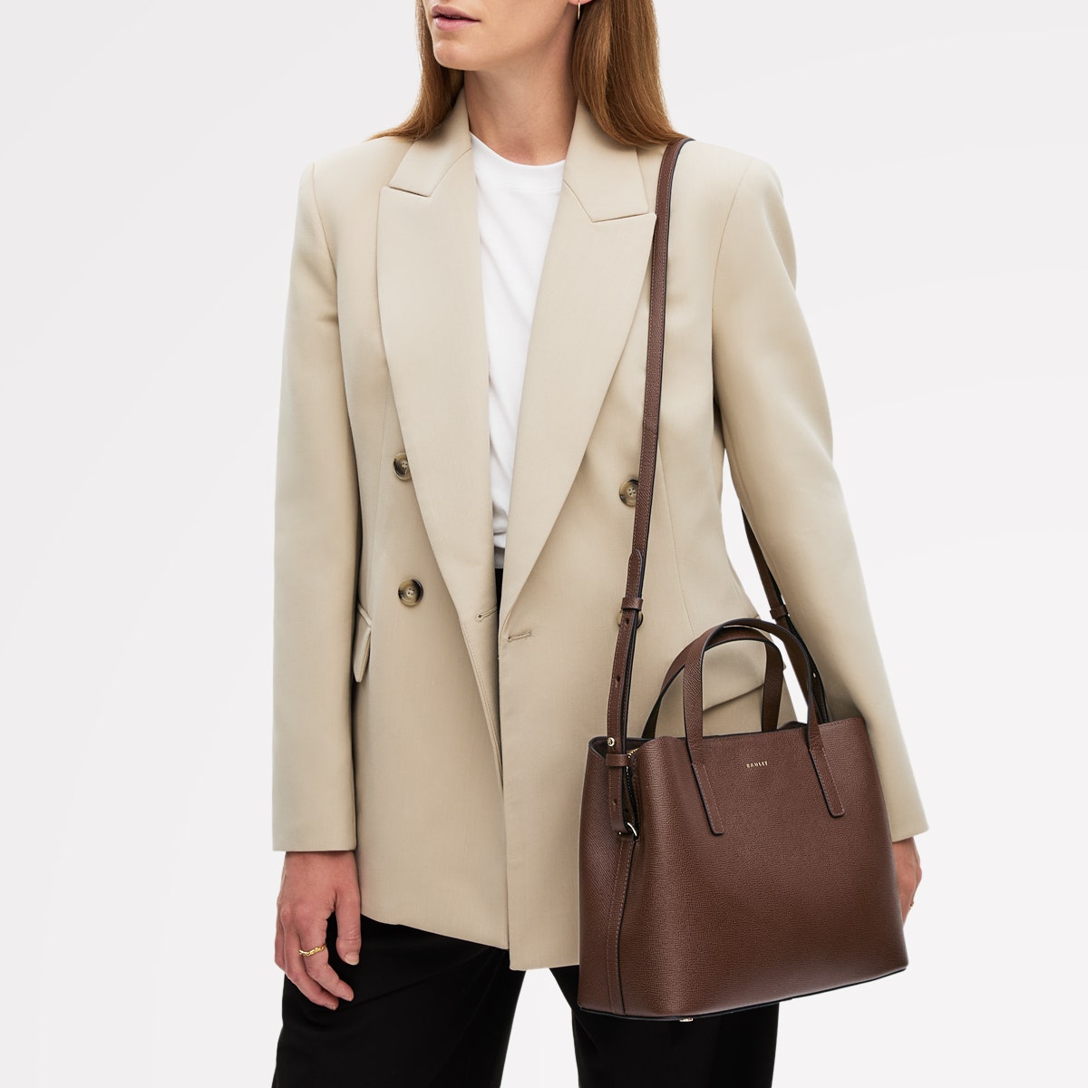 goodyたか Chocolate Medium Ziptop Grab Bag | Dukes Place AW25 | Radley London