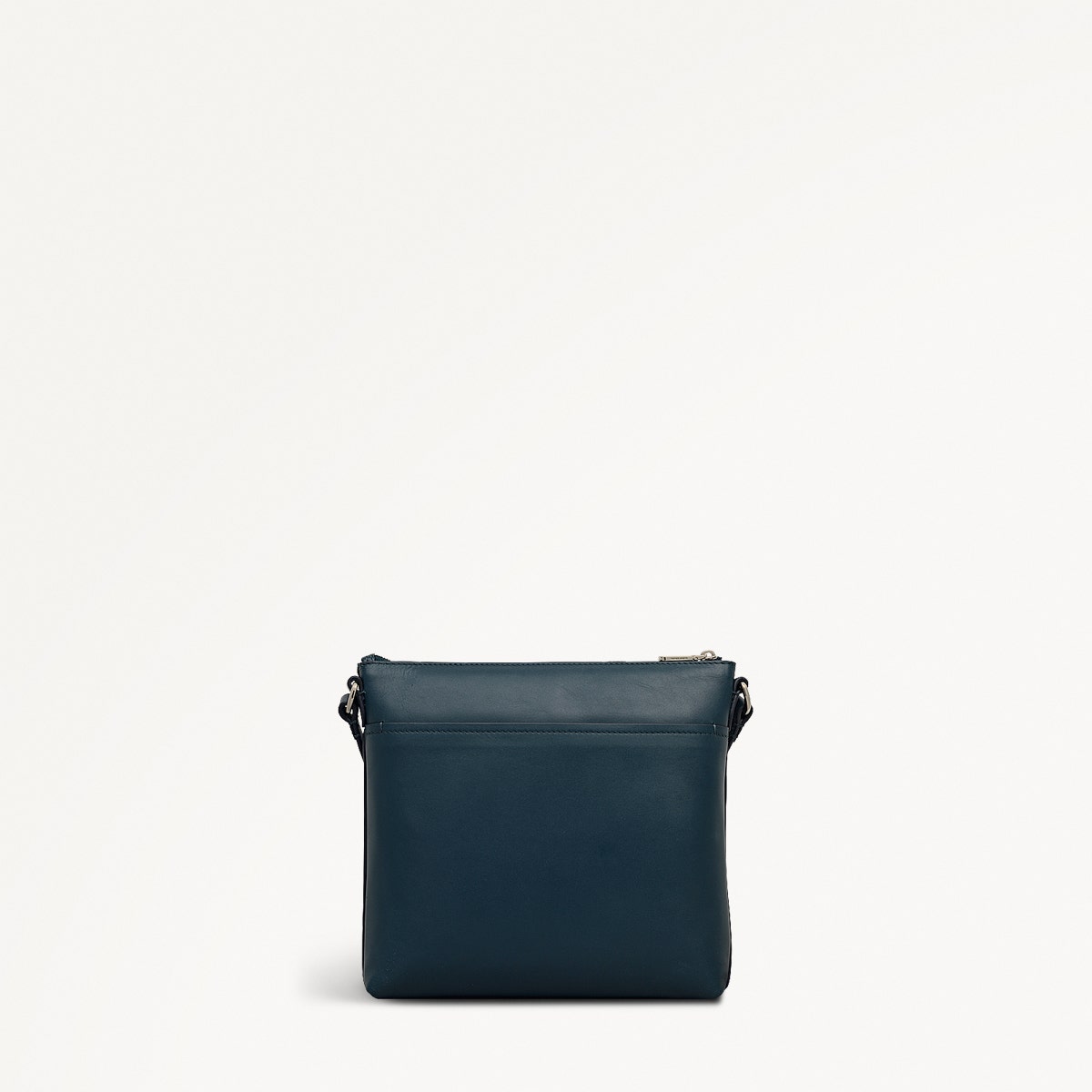 Pockets Leather Small Ziptop NS Cross Body Bag in Teal - 112138
