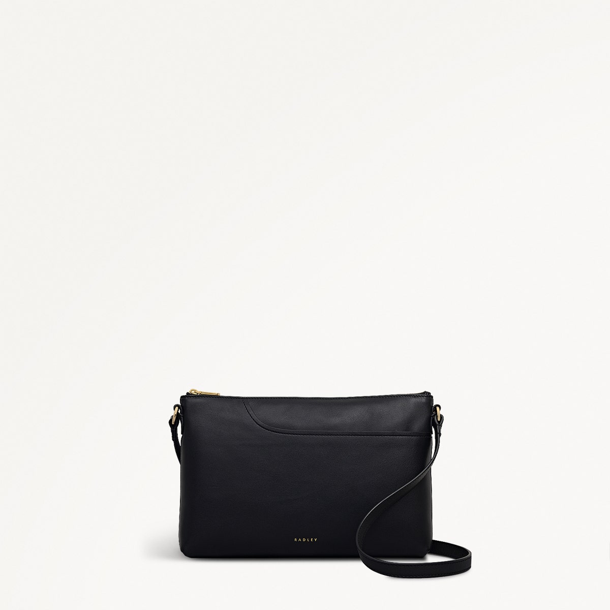 Pockets Leather Medium Ziptop EW Cross Body Bag