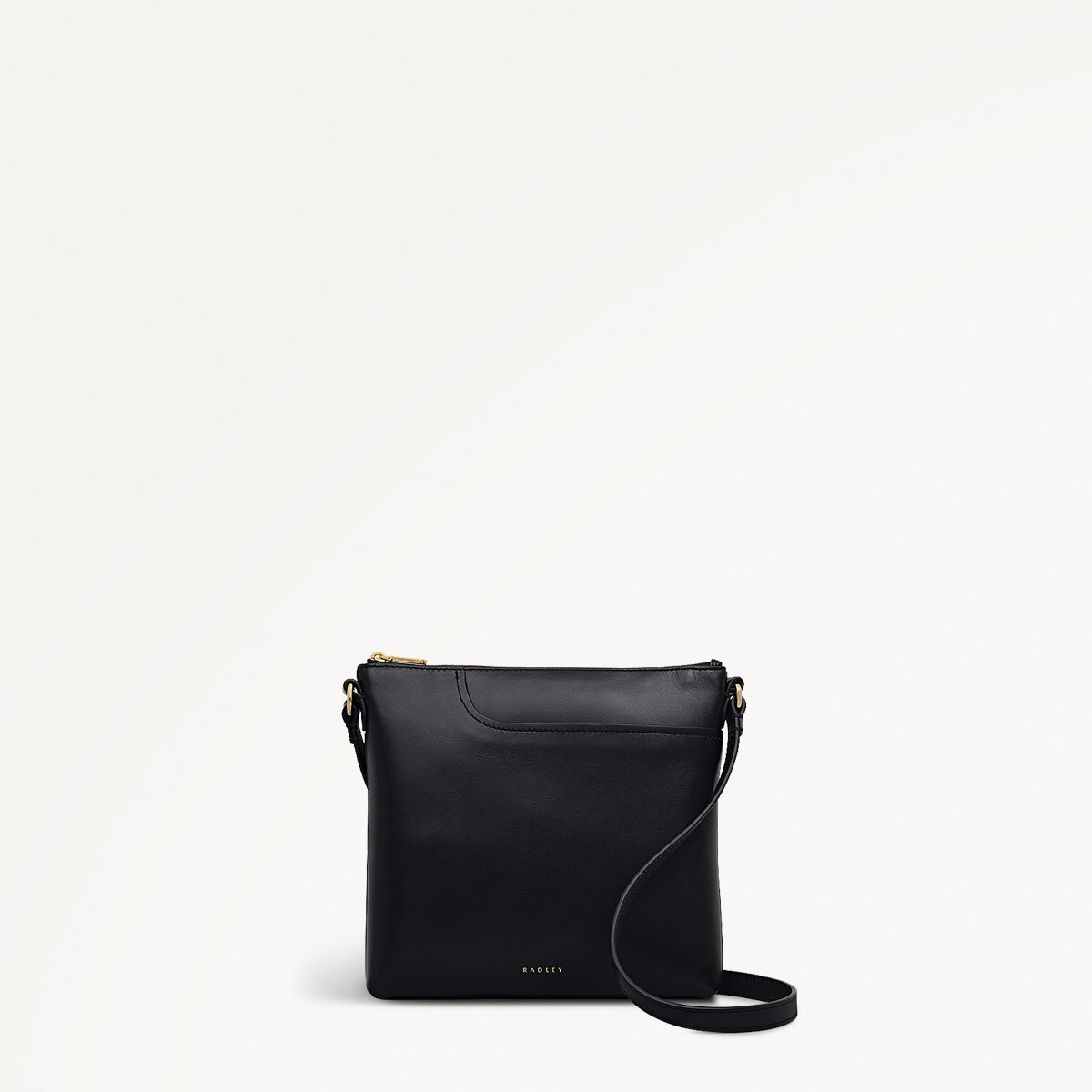 Pockets Leather Small Ziptop NS Cross Body Bag
