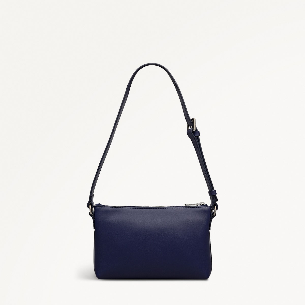 Pockets Leather Mini Ziptop Ew Shoulder Bag in Evenfall - 112148