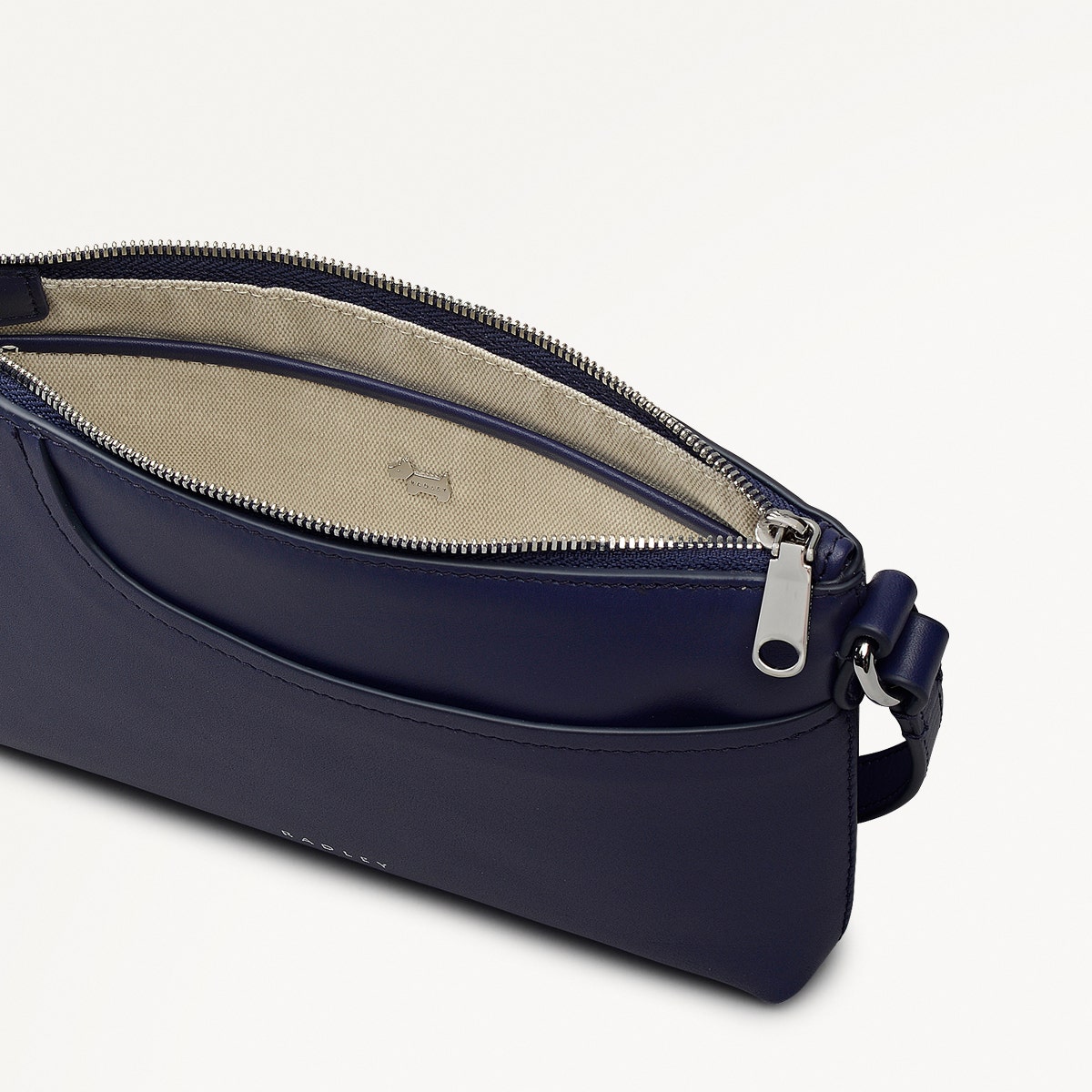 Pockets Leather Mini Ziptop Ew Shoulder Bag in Evenfall - 112148