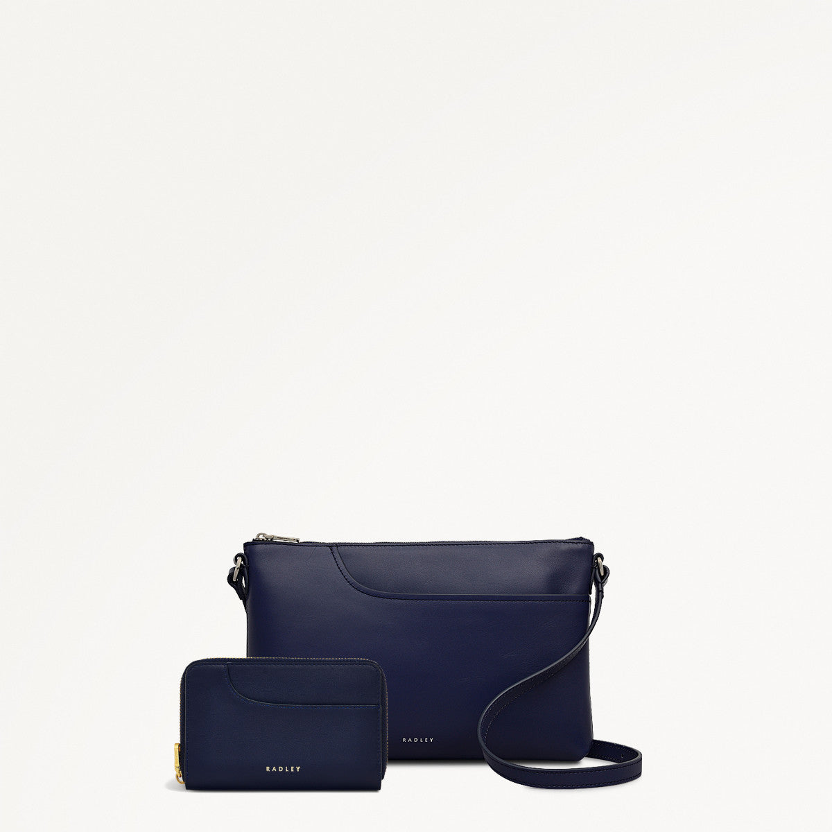 Pockets Medium Ziptop Cross Body Bag and Medium Purse Bundle