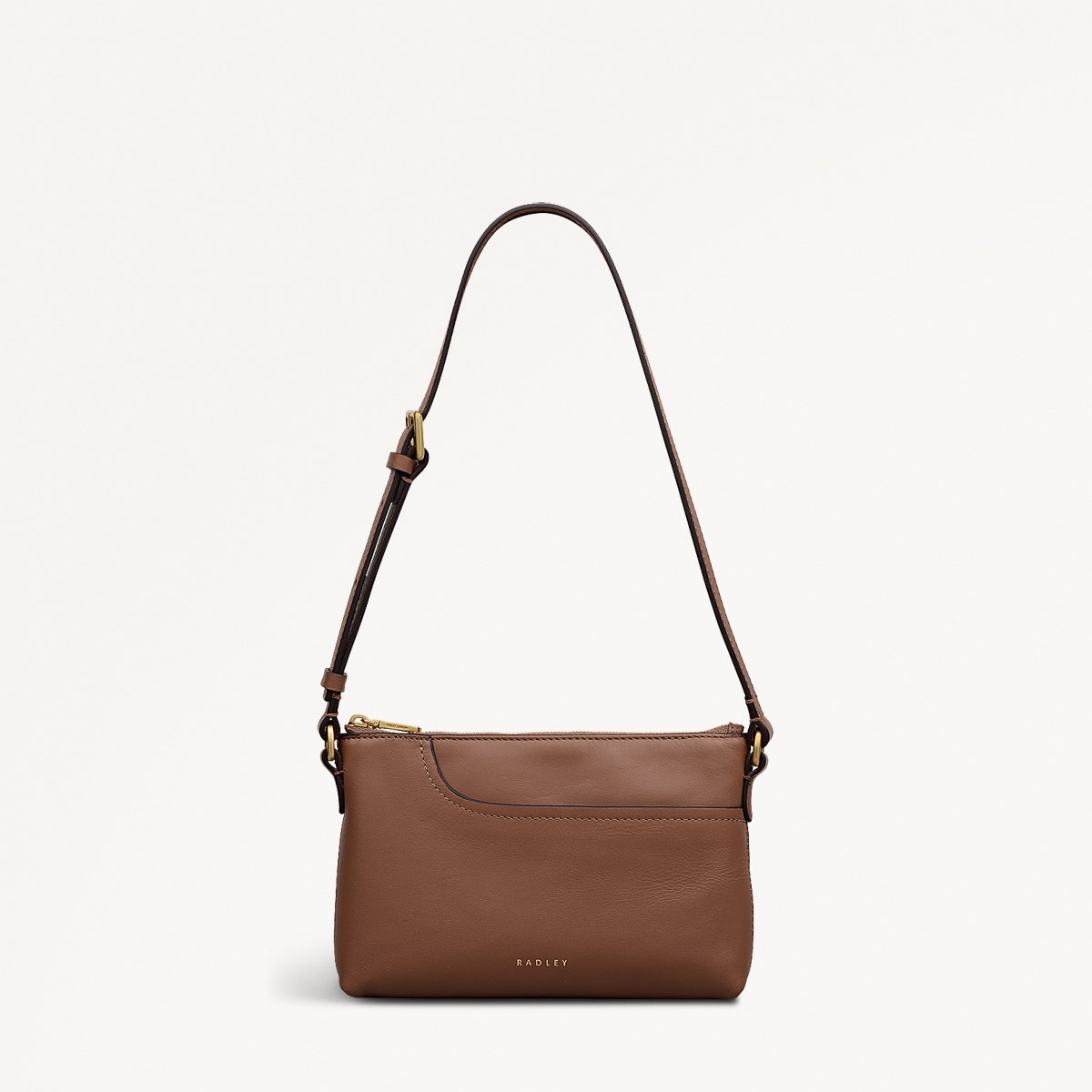Pockets Mini Ziptop East-West Shoulder Bag - RHE30903