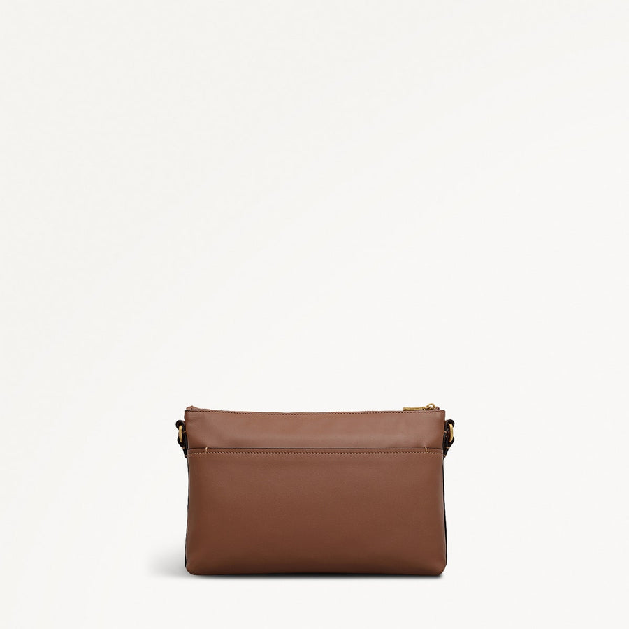 Pockets Medium Ziptop Ew Cross Body Saddle - 112153