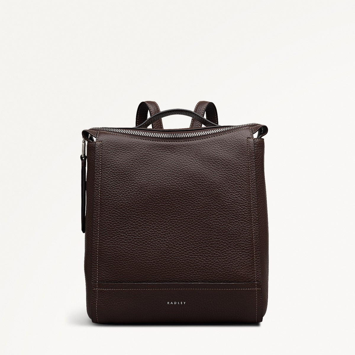 Dark Oak Small Ziptop Backpack | Oak Street AW25 | Radley London