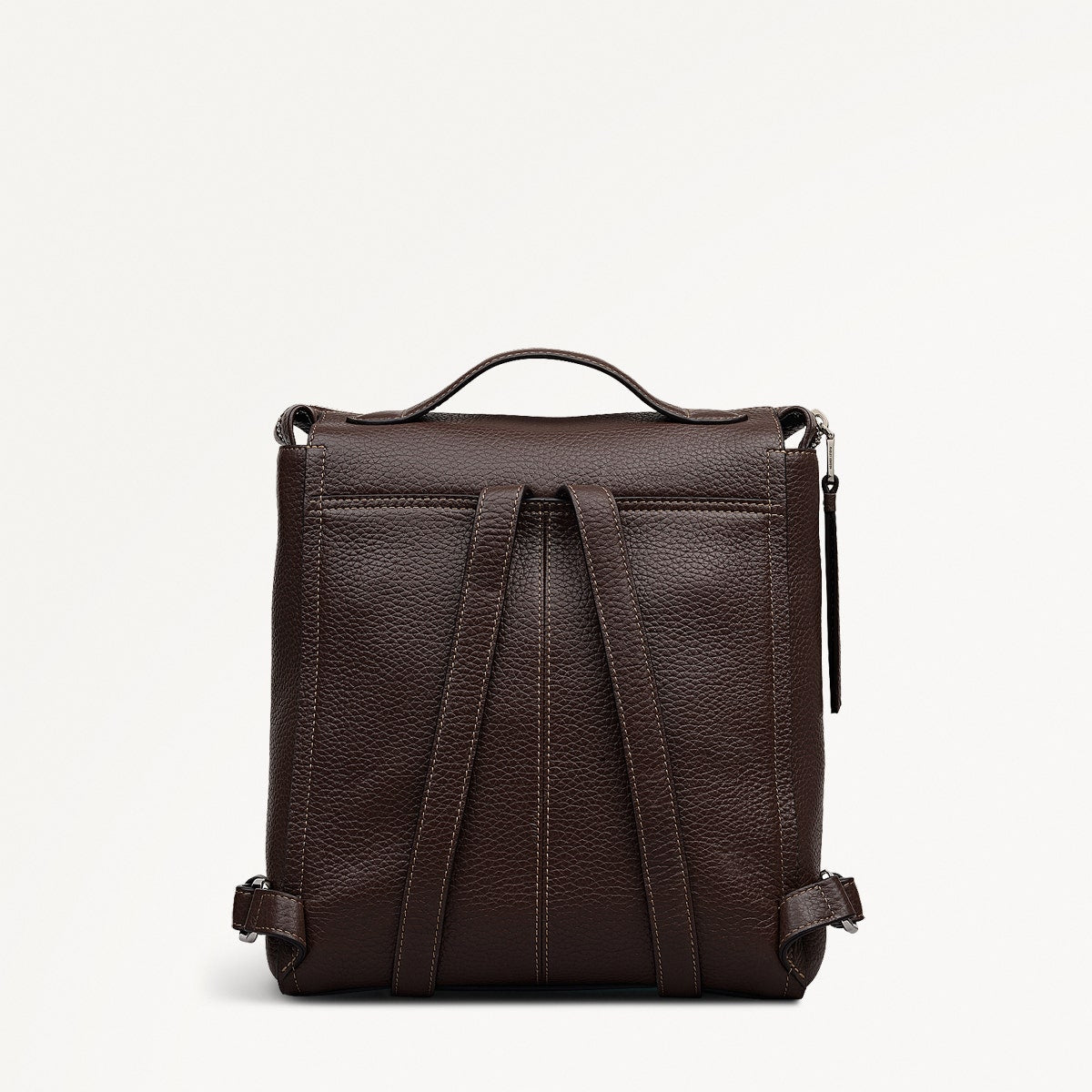 Oak Street Small Ziptop Backpack in Dark Oak - 112161