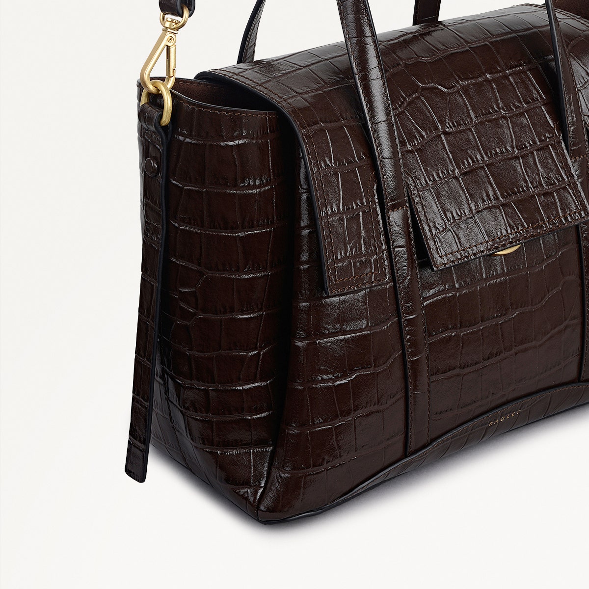 Dark Oak Medium Flapover Grab Bag | The Chancery AW25 | Radley London