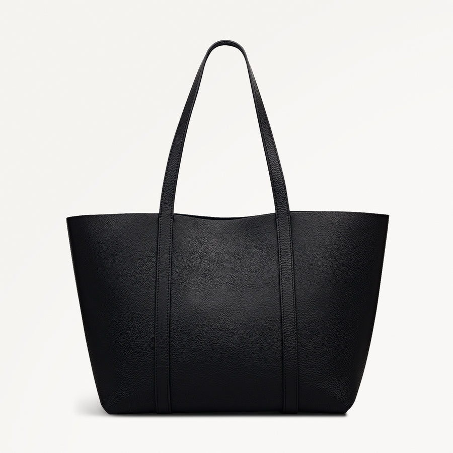 Hanbury Row Large Open Top Tote Bag in Black - 112182