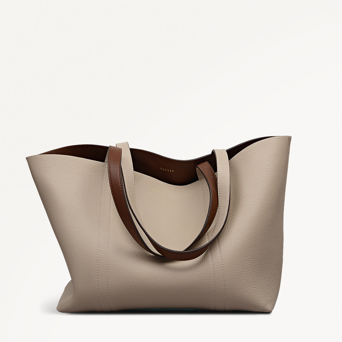 Hanbury Row Large Open Top Tote Bag in Chocolate - 112183