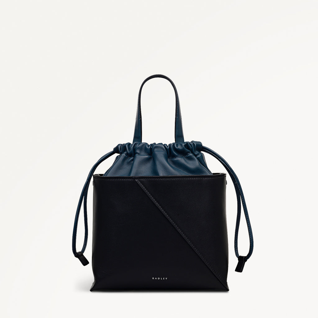 The Portobello Small Drawstring Cross Body Black - 112192