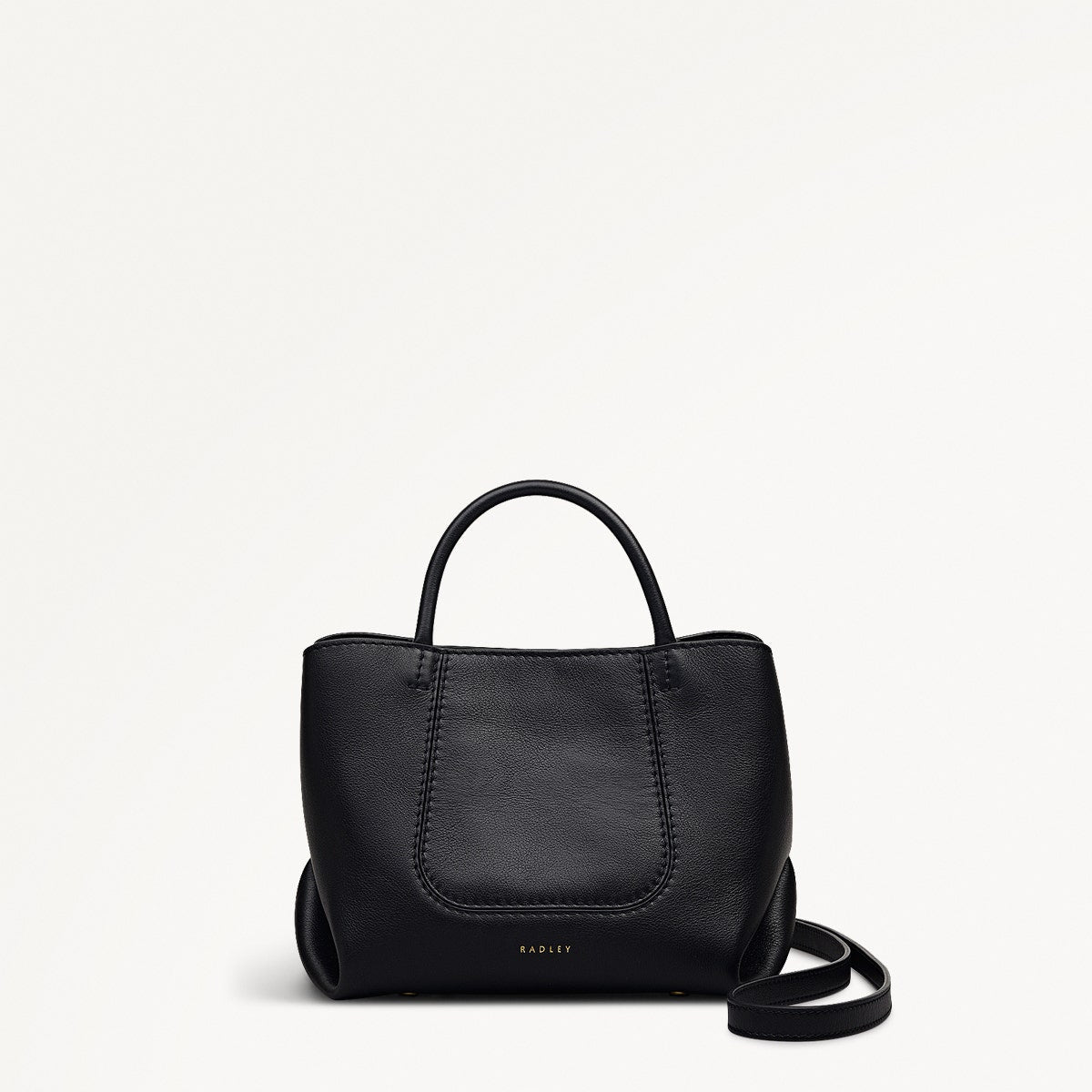 The Compton Small Ziptop Grab Bag in Black - 112199