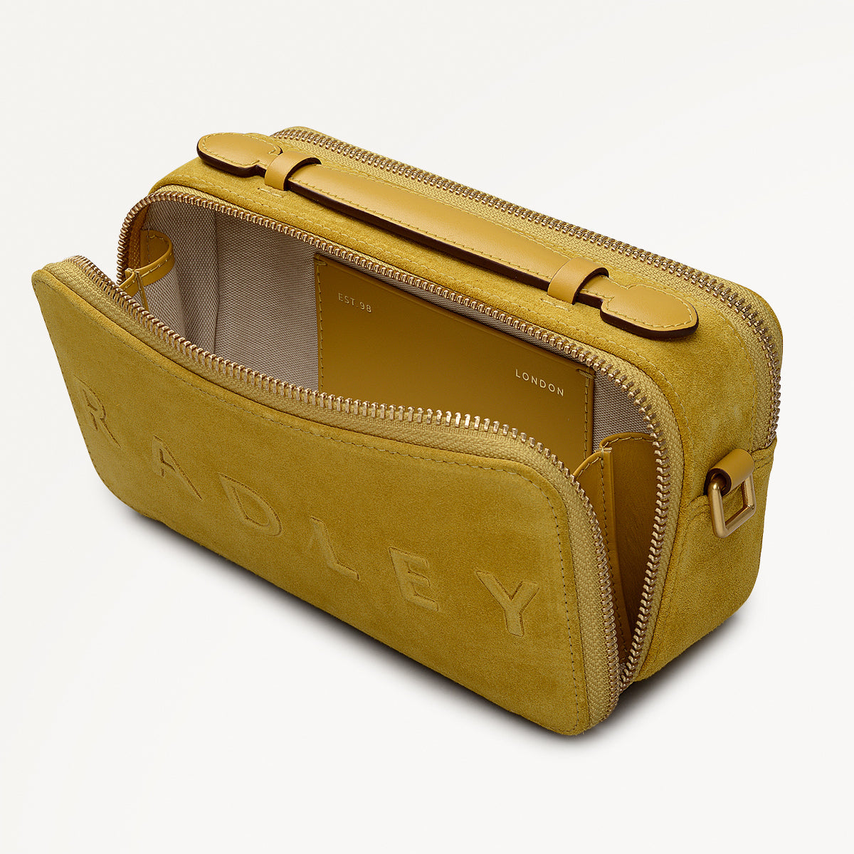 Ochre Micro Zip Around Cross Body Bag | Calvert Road AW25 | Radley