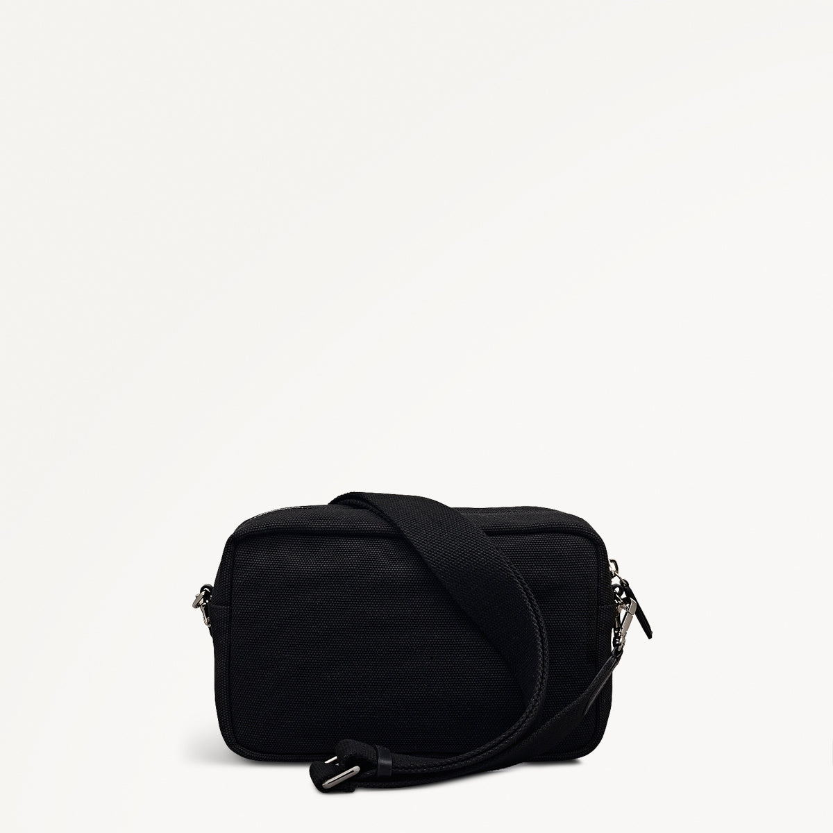 Hadleigh Place Fabric Small Ziptop Cross Body Bag in Black - 112213