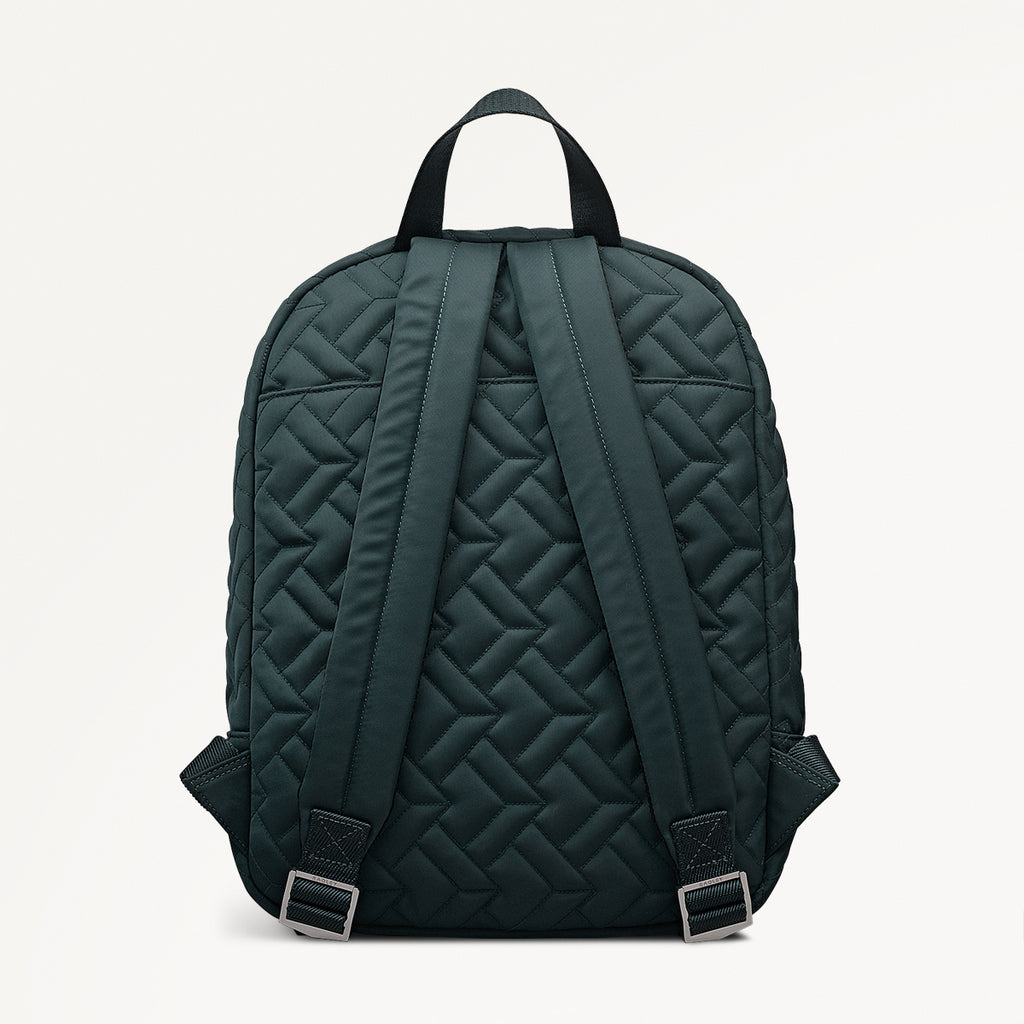 Holland Park Fabric Medium Zip Around Backpack in Teal - 112214
