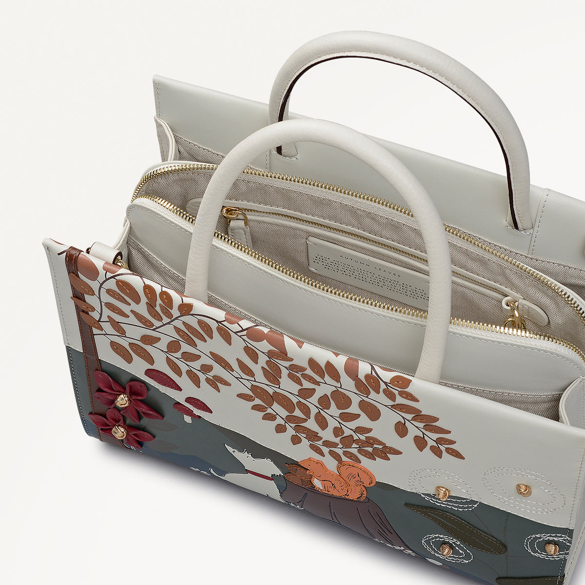 Snow Medium Ziptop Grab Bag | Autumn Leaves AW25 | Radley London